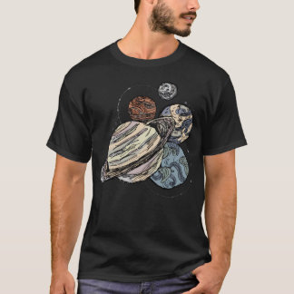 Camiseta Esquema dos planetas