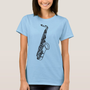 Camiseta Esquema Saxofone