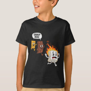 Camiseta Esquentando Smores Divertido Camping Aventura ao A