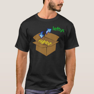 Camiseta Esquerda estão fora da caixa T-Shirt