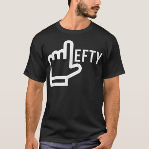 Camiseta Esquerda Noveldade dotada Engraçado Esquerdo T 