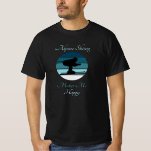 Camiseta Esqui alpino me deixa feliz - Esportes