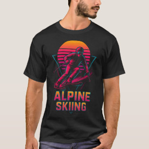 Camiseta Esqui Alpino Retro