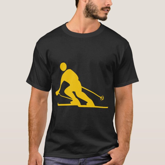 Camiseta Esqui - âmbar (Frente)