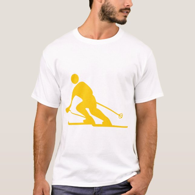 Camiseta Esqui - âmbar (Frente)