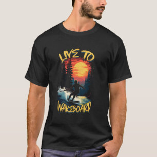 Camiseta Esqui Aquático Ao Vivo Para Esqui Aquático