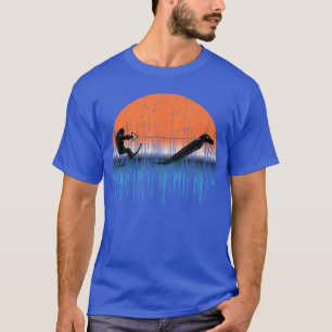 Camiseta Esqui Aquático Críptido Monstro de Loch Ness Engra