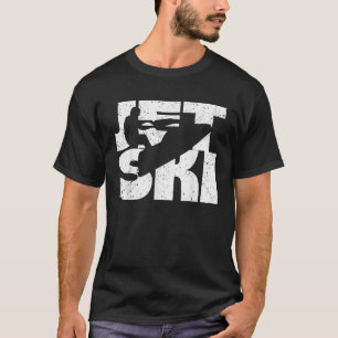 Camiseta Esqui aquático esportivo aquático retro vintage Je