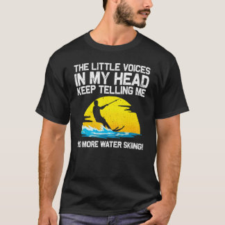 Camiseta Esqui Aquático Legal Para Homens Mulheres Esportes