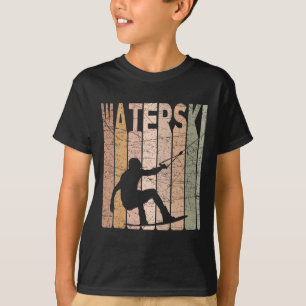Camiseta Esqui Aquático Vintage Esqui Na Água Retro Esquiad