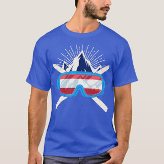 Camiseta Esqui Áustria Pavilhão de esqui austríaco Bandeira