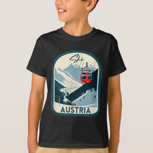 Camiseta Esqui áustria retro estilo vintage esqui austríaco