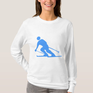 Camiseta Esqui - azuis bebés