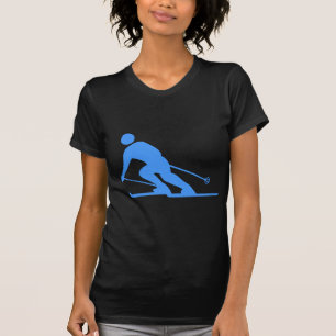 Camiseta Esqui - Azul bebê