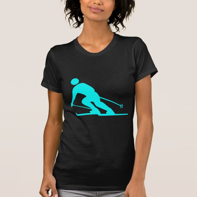 Camiseta Esqui - Ciano (Frente)