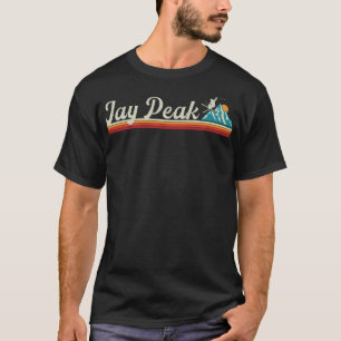 Camiseta Esqui da Montanha do Pico do Retro Jay