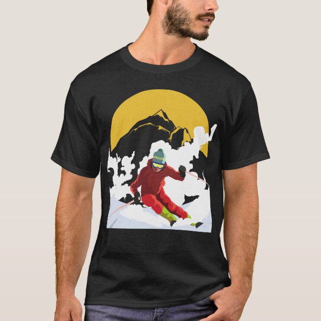Camiseta Esqui de descida (Frente)