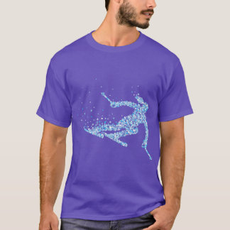 Camiseta Esqui de esqui de esquiadora de esquiadora de esqu