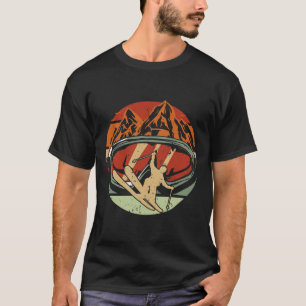 Camiseta Esqui de esqui engraçado do driver de esqui retrô