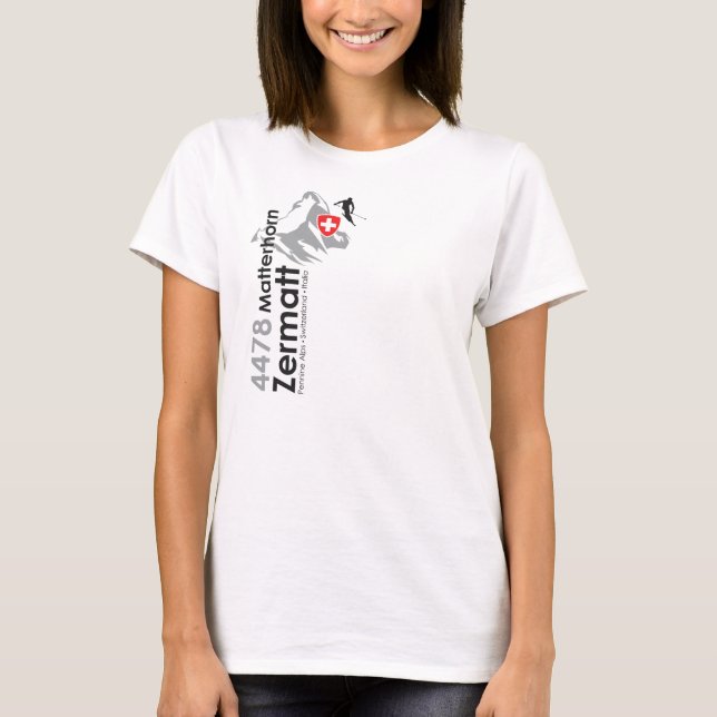 Camiseta Esqui de Matterhorn-Zermatt (Frente)