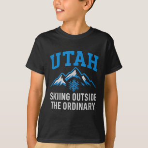 Camiseta Esqui De Utah Fora Do Gráfico Colegial Normal
