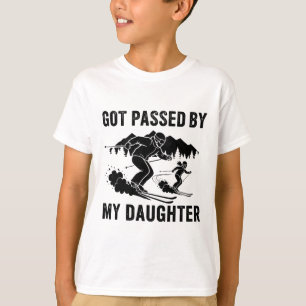 Camiseta Esqui Divertido Foi Derrubado Por Minha Filha _6 