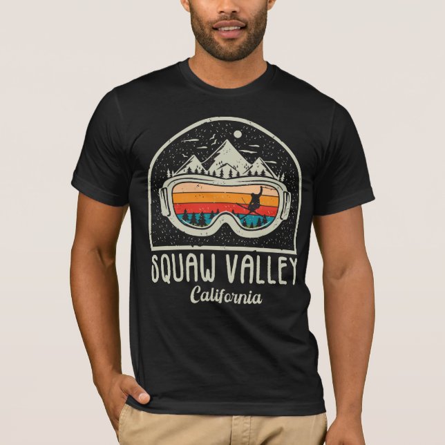 Camiseta Esqui do Vale da Praça Retro (Frente)