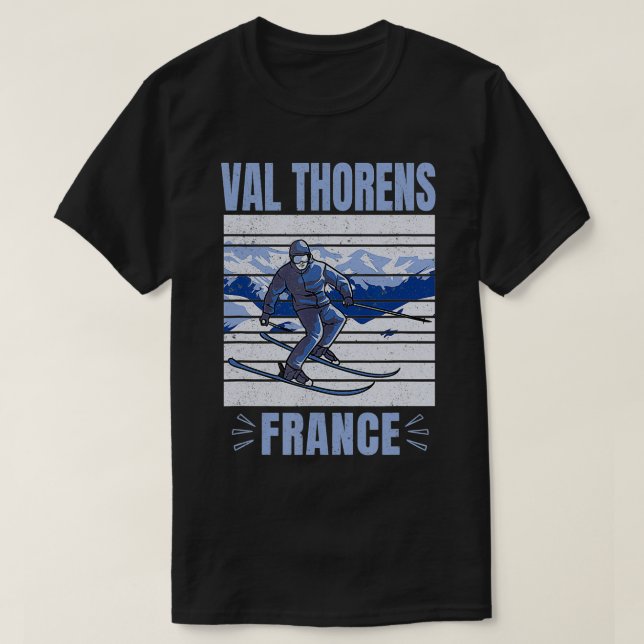Camiseta Esqui e Apres Ski Winter Sports Val Thorens Fra (Frente do Design)