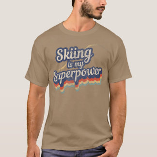 Camiseta Esqui É Meu Instrutor De Esqui De Superpotência