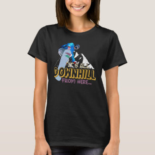 Camiseta Esqui É Toda Descida Daqui