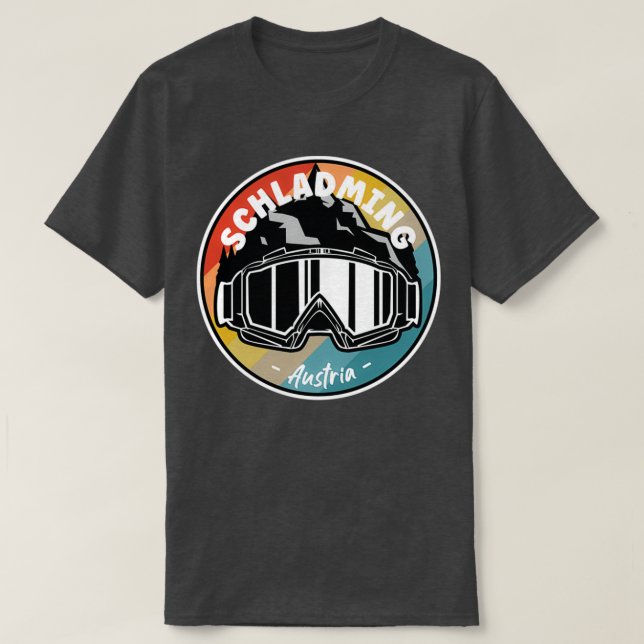Camiseta Esqui Em Schladming Áustria 1 (Frente do Design)