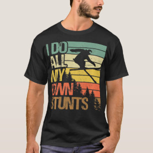Camiseta Esqui Engraçado Eu Faço Minhas Próprias Pedras Esq
