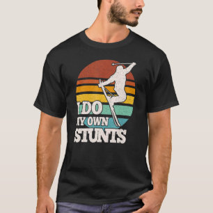 Camiseta Esqui Engraçado Eu Faço Minhas Próprias Pedras Esq