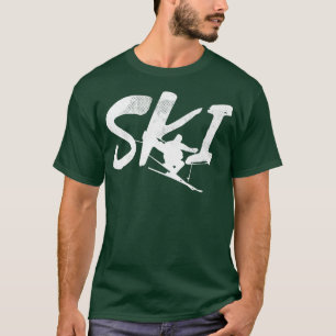 Camiseta Esqui Engraçado Lover Legal Esqui Neve Inverno Esq