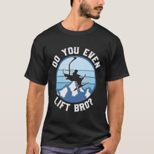 Camiseta Esqui Engraçado Você Levanta O Mano