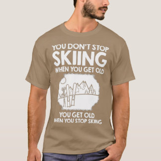 Camiseta Esqui Esqui Engraçado Esquiador Neve Esportes de i