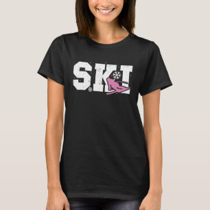 Camiseta Esqui Esqui Esquiadores de Natal Montanhas de Esqu