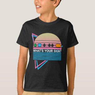 Camiseta Esqui Esqui Retro Qual é o Seu Signo