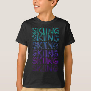 Camiseta Esqui Esquiador Retro