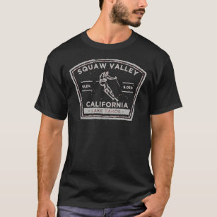 Camiseta Esqui Essencial de Neve na Califórnia em Squaw Val