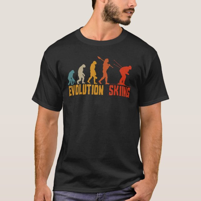 Camiseta Esqui Evolution Ski Gear Para Esquiadores Designs  (Frente)