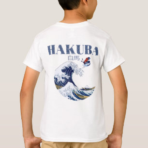 Camiseta Esqui HAKUBA, Arte Japonesa Vintage