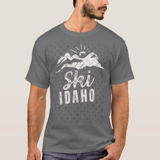 Camiseta Esqui Idaho Áspero Distorcido