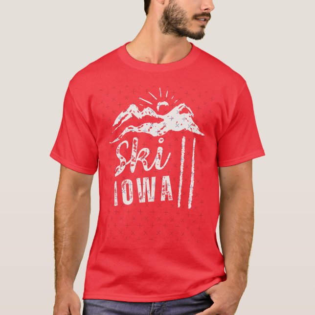 Camiseta Esqui Iowa Abalado Grosseiro (Frente)