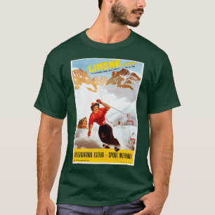Camiseta Esqui Itália vintage Limone Piemonte viagem italia