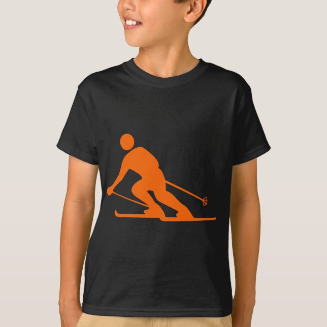 Camiseta Esqui - Laranja (Frente)