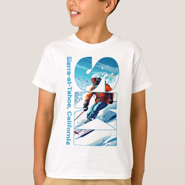 Camiseta Esqui Legal de férias de esqui de Sierra-at-tahoe  (Frente)
