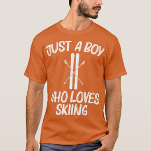 Camiseta Esqui legal Para Meninos Crianças Esquiar Esquiar 