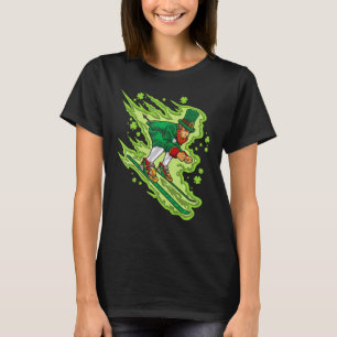 Camiseta Esqui Leprechaun Irish Sports Ski Snow Mountain