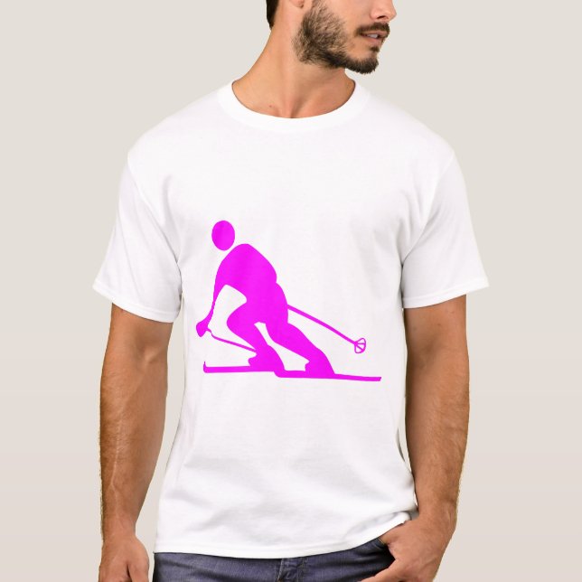 Camiseta Esqui - Magenta (Frente)